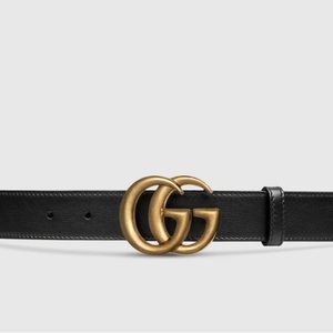 Gucci Belt Black/Brass 100 40